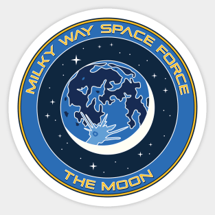 Milky Way Space Force Series - The Moon Sticker